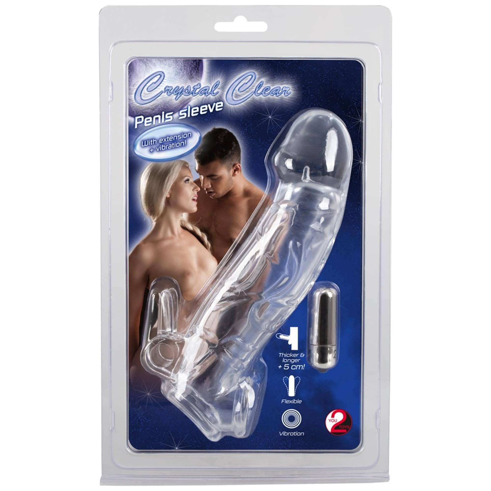 Buy Chrystal Skin Penis Sleeve Vibro - Penis sleeve by You2Toys