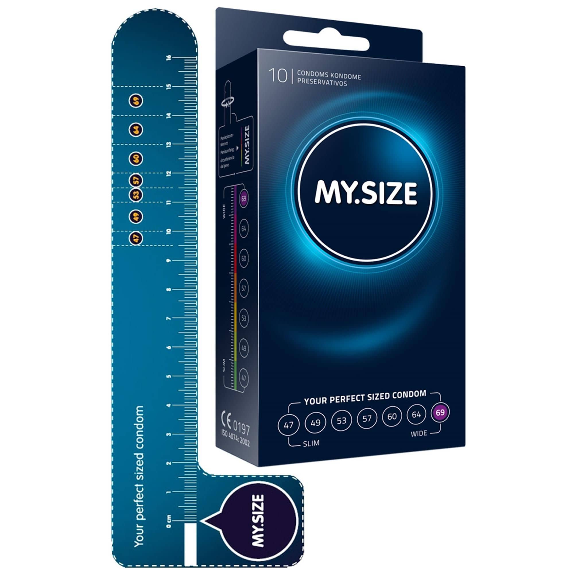 MY.SIZE - MY.SIZE (69mm) PRO condoms - 3 pieces : : Salute e cura  della persona
