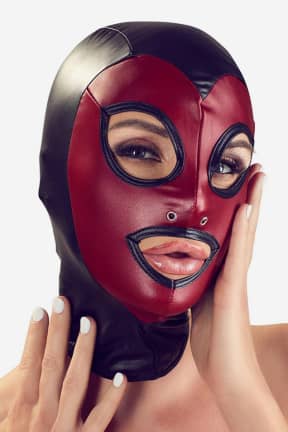 Blindfolds Head Mask Red And Black