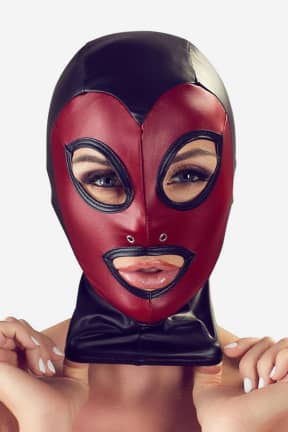 Blindfolds Head Mask Red And Black