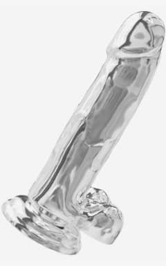Dildos ToyJoy Get Real Clear Dildo with Balls 7 inch