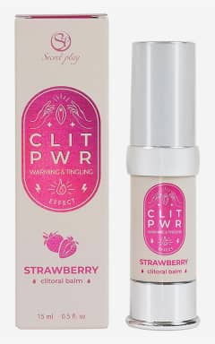 Lubricants Secret Play Clit Pwr Clitoral Balm 15ml Strawberry